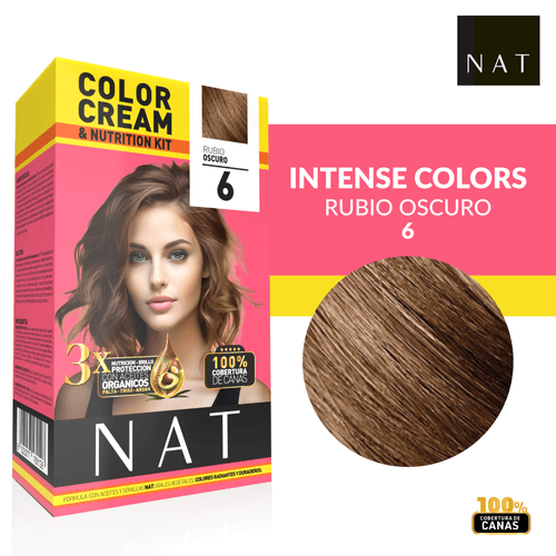 Tintura Nat Kit 2 Sachet 50G S6 Rubio Oscuro