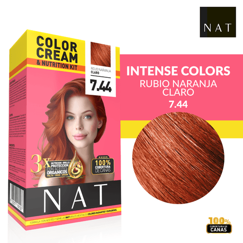 Tintura Nat Kit 2 Sachet 50G S7-44  Rojo Claro