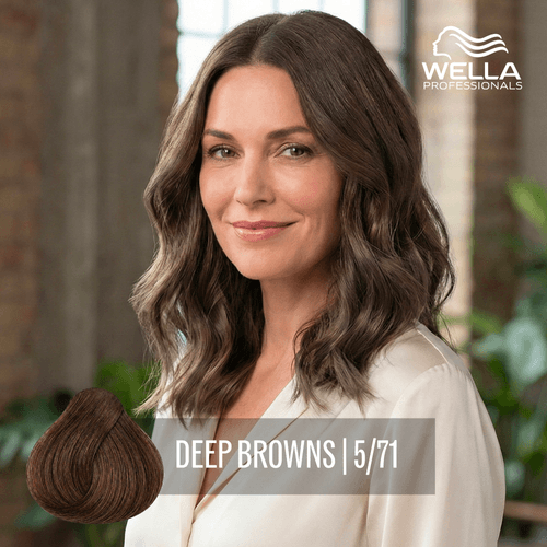 Tintura Wella Koleston Perfect 5/71 Castaño Claro Ceniza Marrón