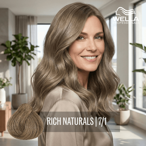 Tintura Wella Koleston Perfect 7/1 Rubio Medio Ceniza