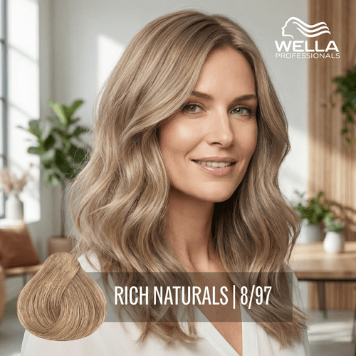 Tintura Wella Koleston Perfect 8/97 Rubio Claro Marrón Ceniza