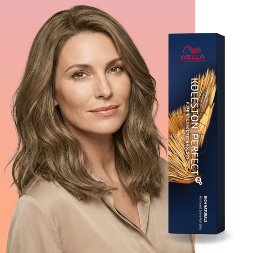 Tintura Wella Koleston Perfect 7/31 Rubio Medio Dorado Ceniza