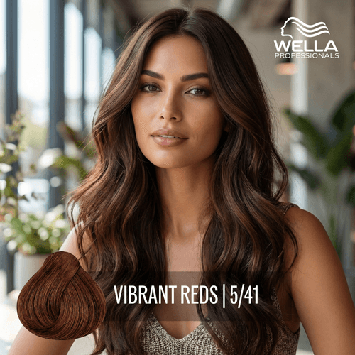 Tintura Wella Koleston Perfect 5/41 Castaño Claro Cobrizo Ceniza