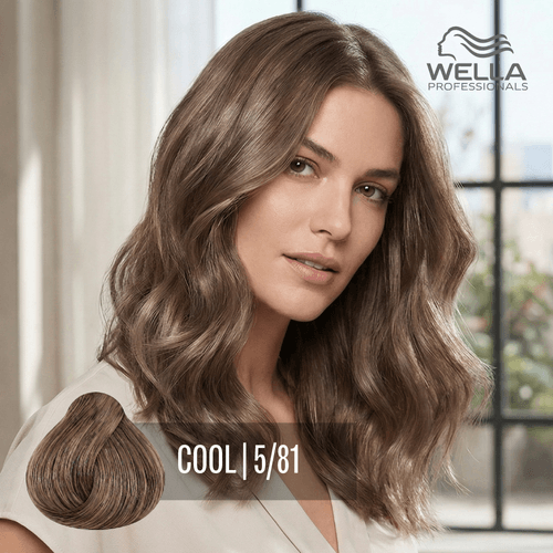 Tintura Wella Illumina 60ml Castaño Claro Perla Ceniza 5-81