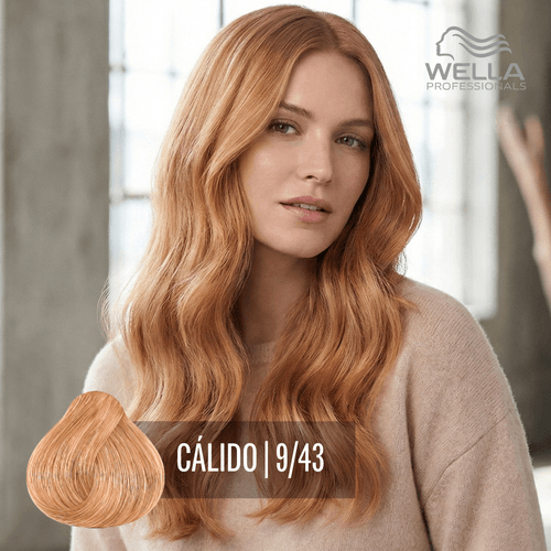 Tintura Wella Illumina 60ml Rubio Extra Claro Rojo Dorado 9-43