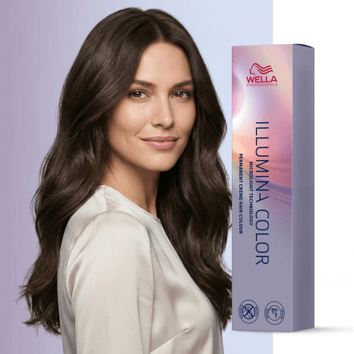 Tintura Wella Illumina 60ml Castaño Mediano 4