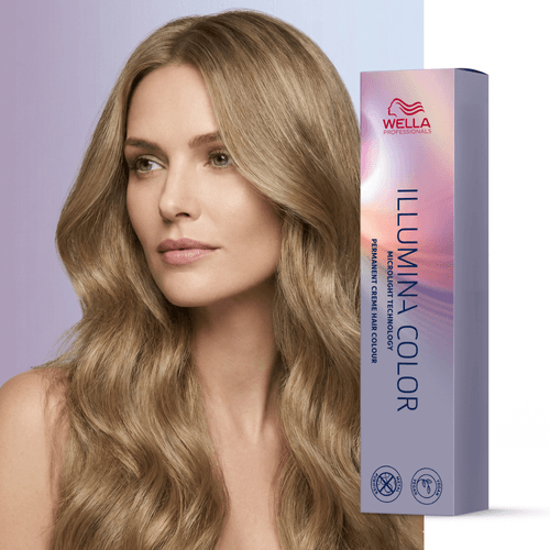Tintura Wella Illumina 60ml Rubio Mediano Dorado Ceniza 7-31