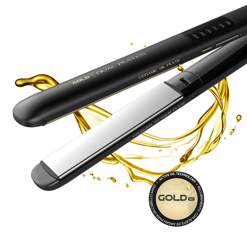 Planchita GA.MA CP14 Led Dual Plate Gold - Aceite de Argan