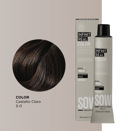 Sow Infinit Real Color Castaño Claro 5-0 100Ml