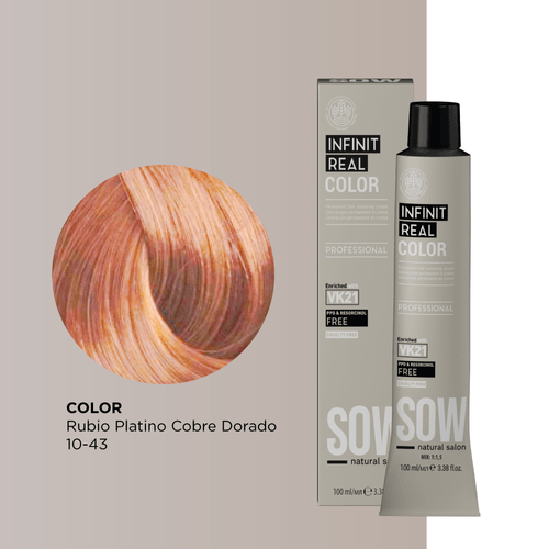 Sow Infinit Real Color Rubio Platino Cobre Dorado 10-43 100Ml