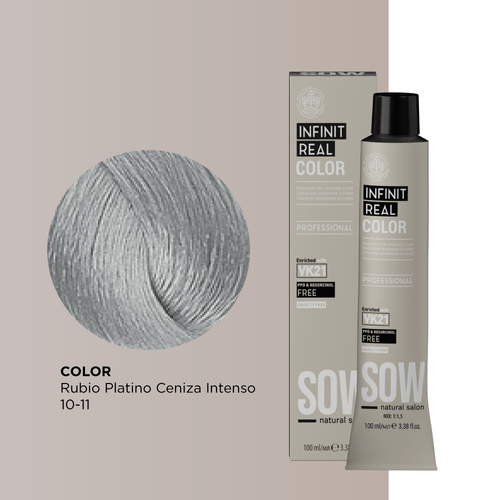 Sow Infinit Real Color Rubio Platino Ceniza Intenso 10-11 100Ml