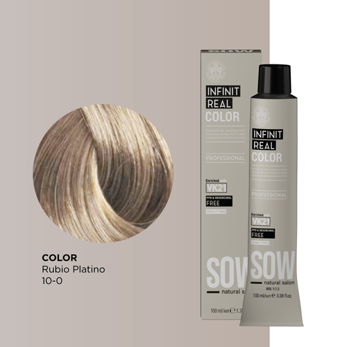 Sow Infinit Real Color Rubio Platino 10-0 100Ml