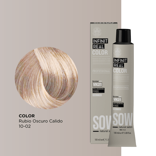 Sow Infinit Real Color Rubio Oscuro Calido 10-02 100Ml
