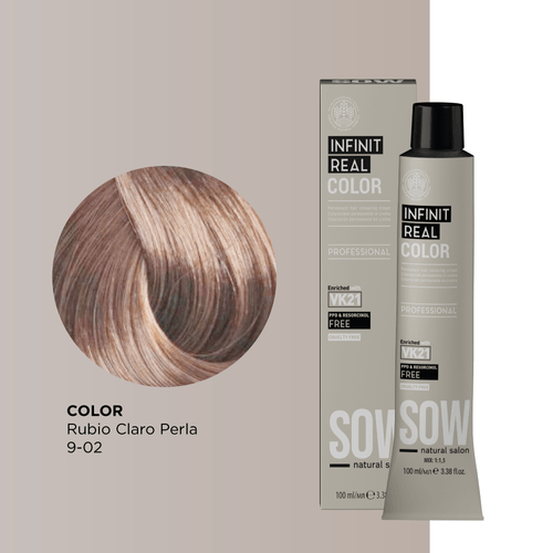 Sow Infinit Real Color Rubio Claro Perla 9-02 100Ml