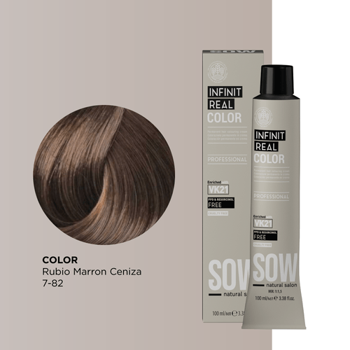 Sow Infinit Real Color Rubio Marron Ceniza 7-81 100Ml