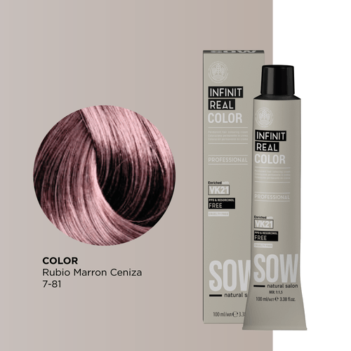 Sow Infinit Real Color Rubio Marron Ceniza 7-82 100Ml