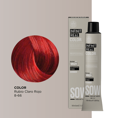 Sow Infinit Real Color Rubio Claro Rojo 8-66 100Ml