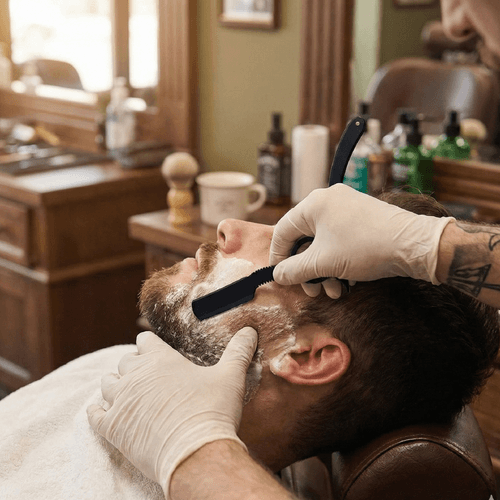 Navaja Profesional Rostok - Acero Japones Negro