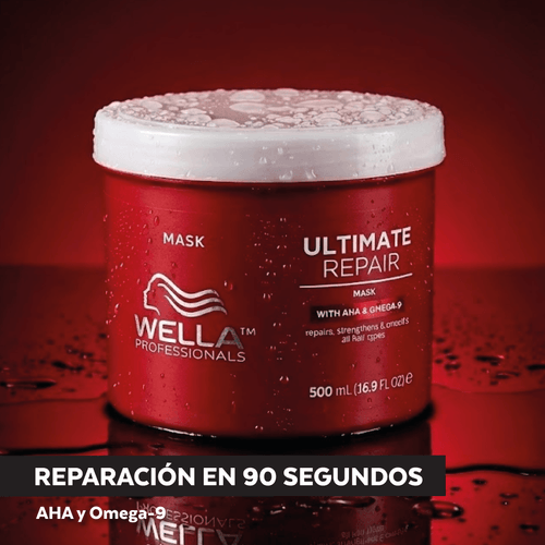 Mascara Wella Ultimate Repair 500 ML - reparación instantánea