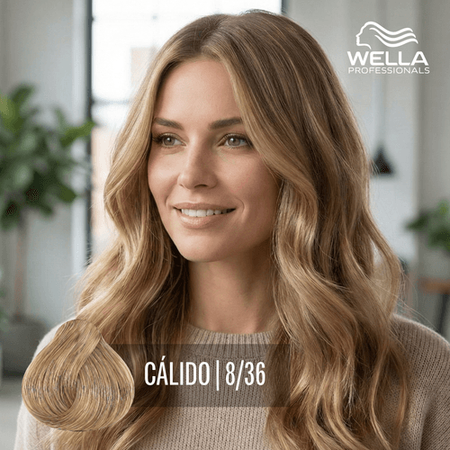 Tintura Wella Illumina Rubio Claro Dorado Rojo 8/36