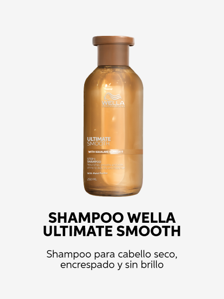 El Shampoo Ultimate Smooth limpia en profundidad y desintoxica el cabello gracias a su tecnología Metal Purifier, que elimina metales acumulados. Enriquecido con escualano y omega-9, nutre intensamente desde el interior y fortalece la barrera protectora externa. Ideal para cabello dañado o teñido. Dermatológicamente probado.