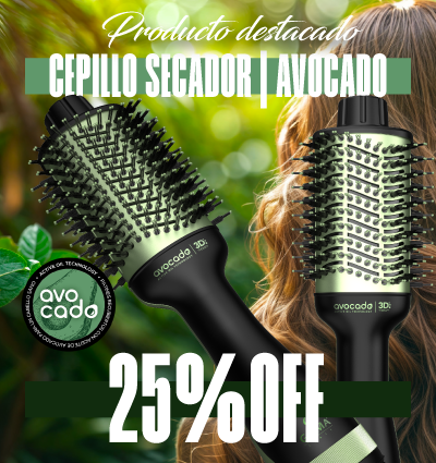 Tecnología 3D, nutrición y estilo en un solo paso. Llevate el GA.MA Avocado Power Brush 3D con 25% de descuento. Cuidá tu pelo como se merece.