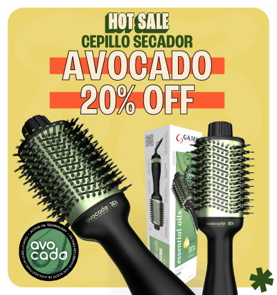 Cepillo Secador GA.MA Avocado Power Brush 3D con 20% OFF – Fuerza, brillo y suavidad para tu pelo | Disponible en TUA por Hot Sale